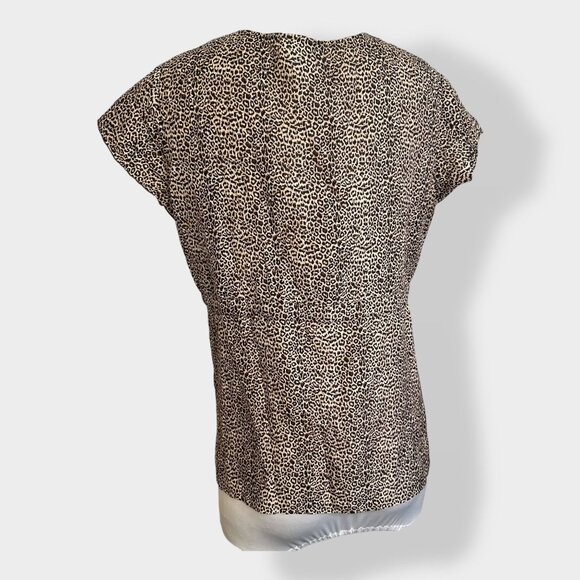 Gerard Darel Leopard Print Silk Blouse - Picture 3 of 4